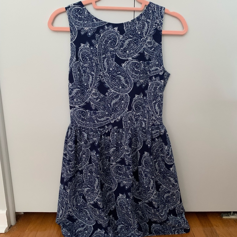 Paisley blue dress